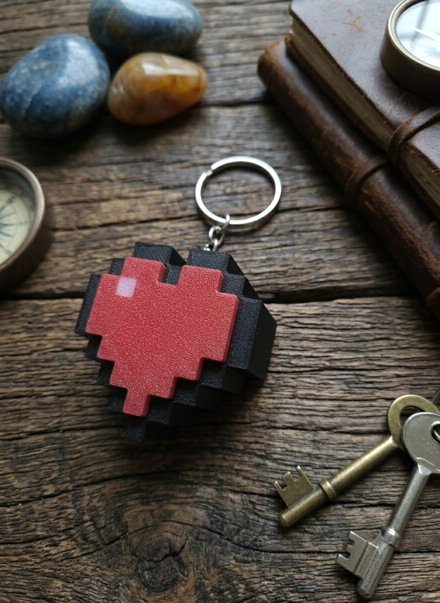 3D іграшка-брелок "Minecraft: Heart Clicker"