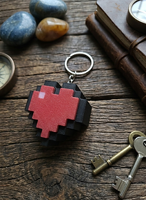 3D іграшка-брелок "Minecraft: Heart Clicer" — 3D брелок, фото