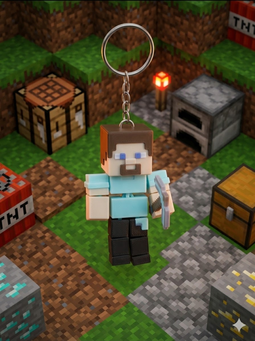 3D іграшка-брелок "Minecraft: Stive"