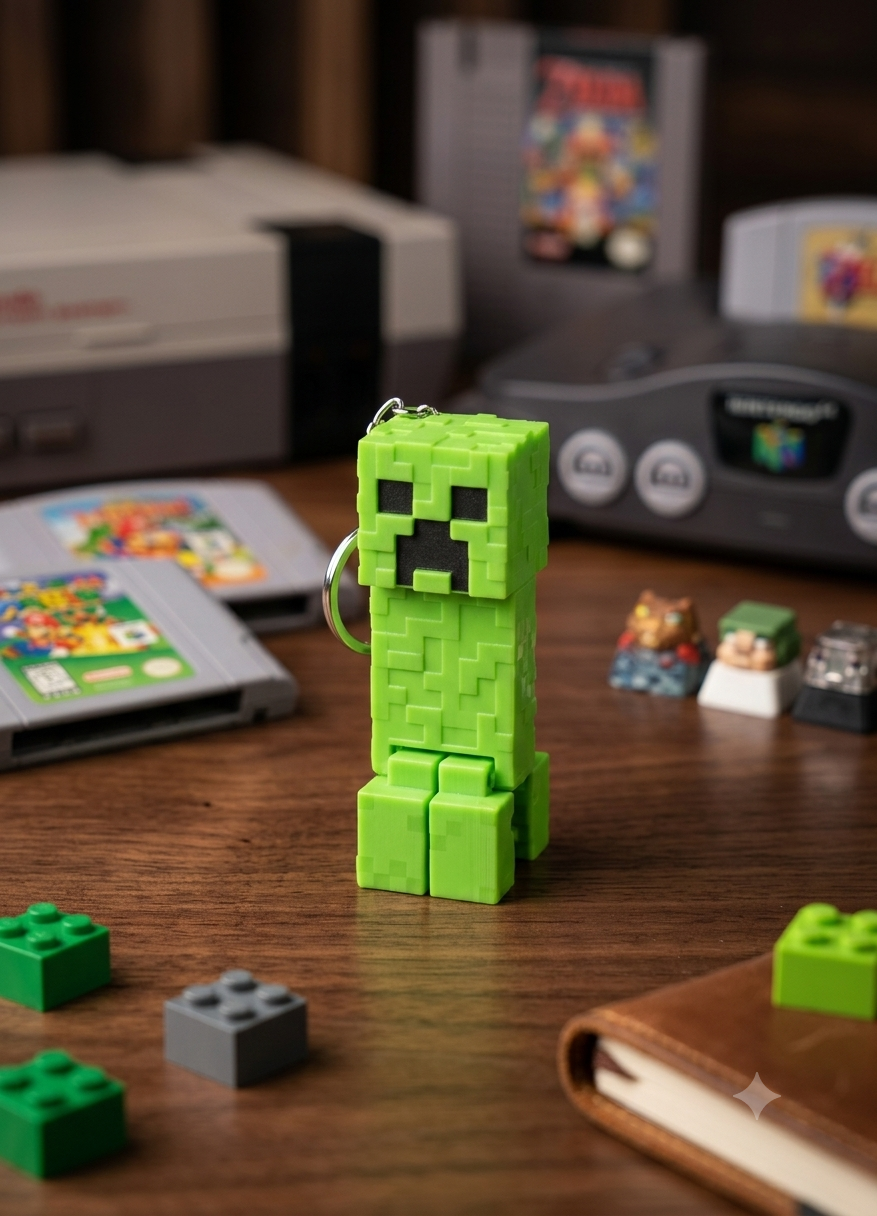 3D іграшка-брелок "Minecraft: Кріпер"