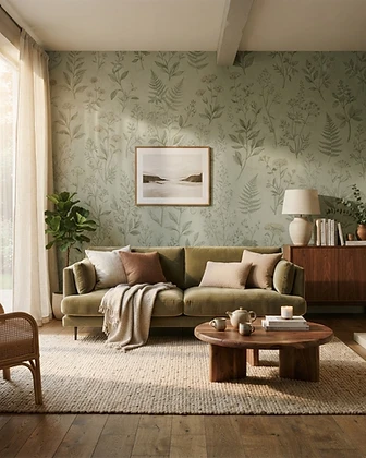 Sage Botanical Living Room
