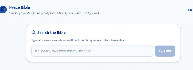 Search the Bible: Finding the Right Verse, Right When You Need It