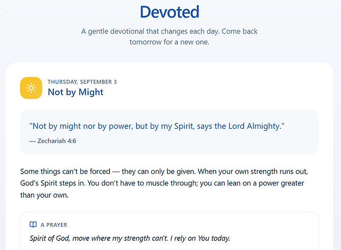 Devoted: A Daily Devotional That Doesn't Try to Do Too Much — And That's Exactly Why It Works