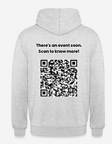 Hoodie mockup with QR code