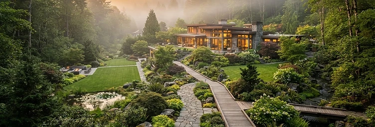 A fully landscaped estate