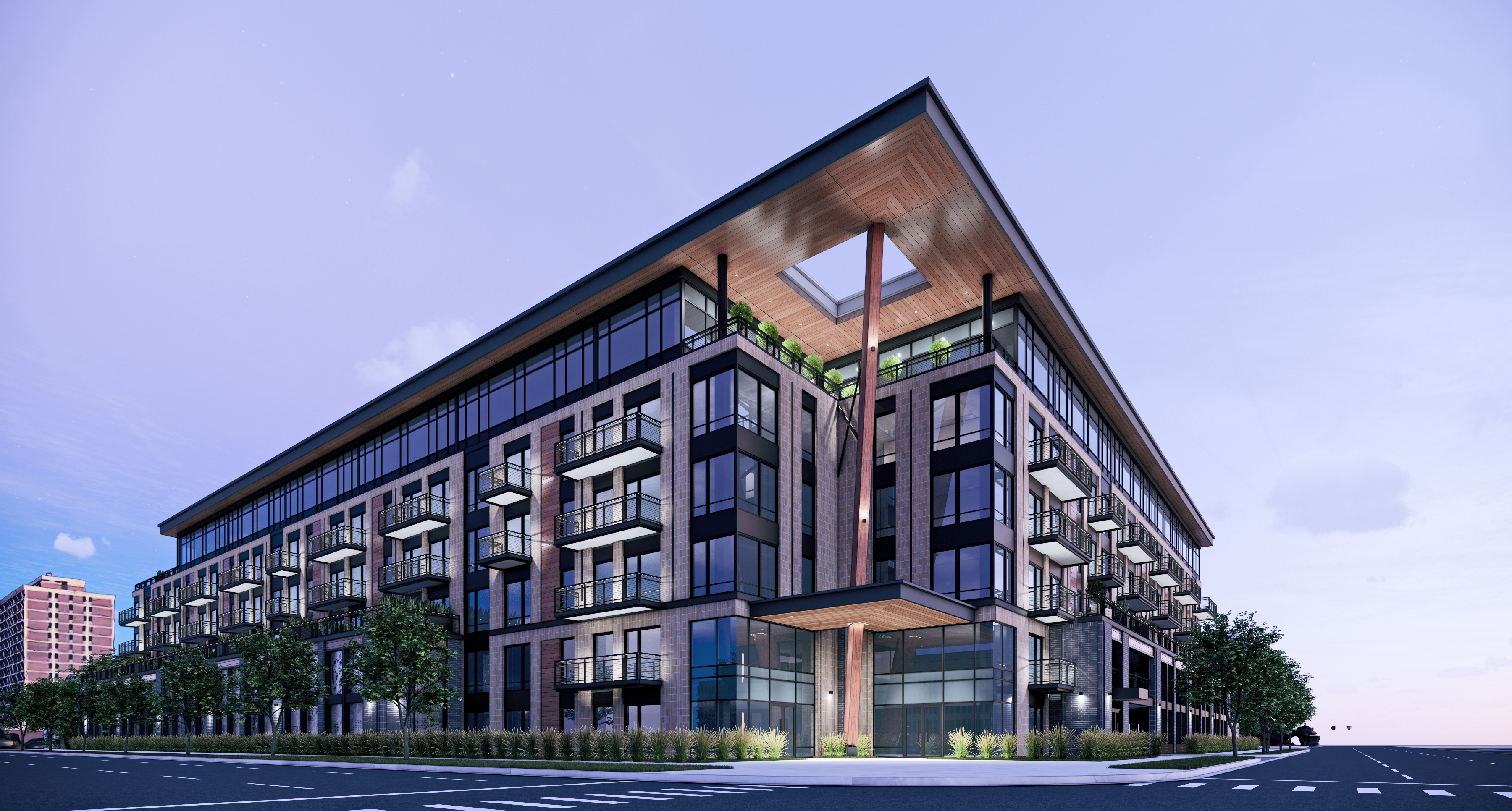 Flagship project at blue hour