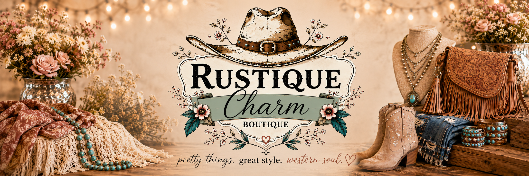 Rustique Charm Boutique — pretty things, great style, western soul