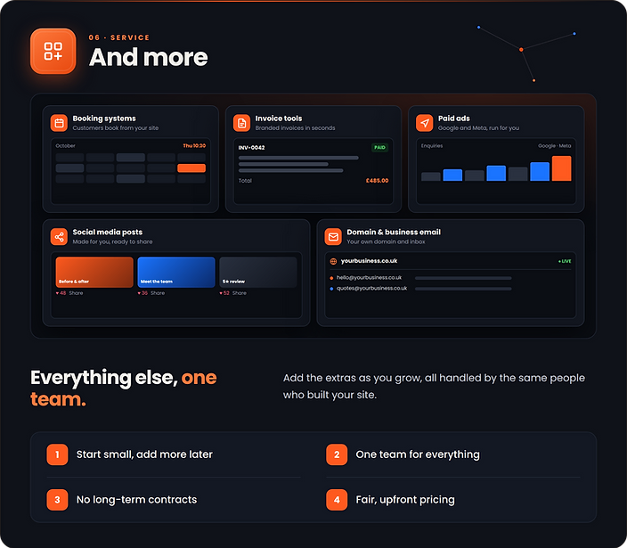 And more — service overview