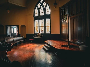 The altar at golden hour