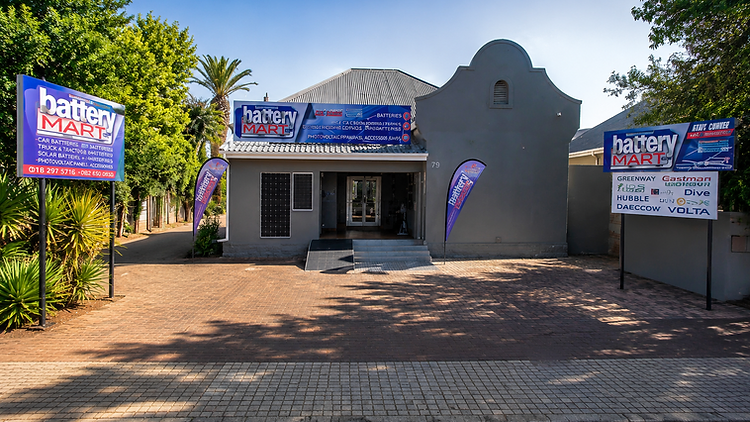 Battery Mart & Solar Potchefstroom branch storefront, Dr James Moroka Avenue