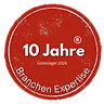 10 Jahre Gütesiegel 2026 – Branchen Expertise