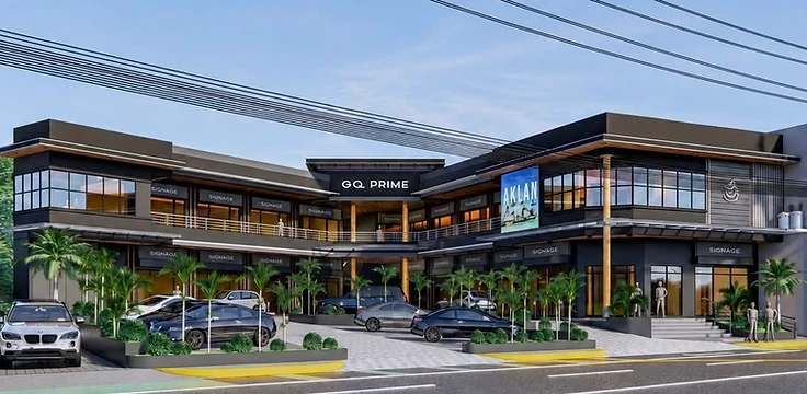 Expansive minimalist commercial interior