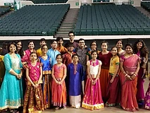 Cleveland Thyagaraja Aaradhana Festival — student choir performance 1
