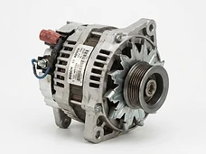 Alternator photographed on workbench