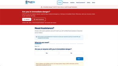 Natural Disaster Directory template preview