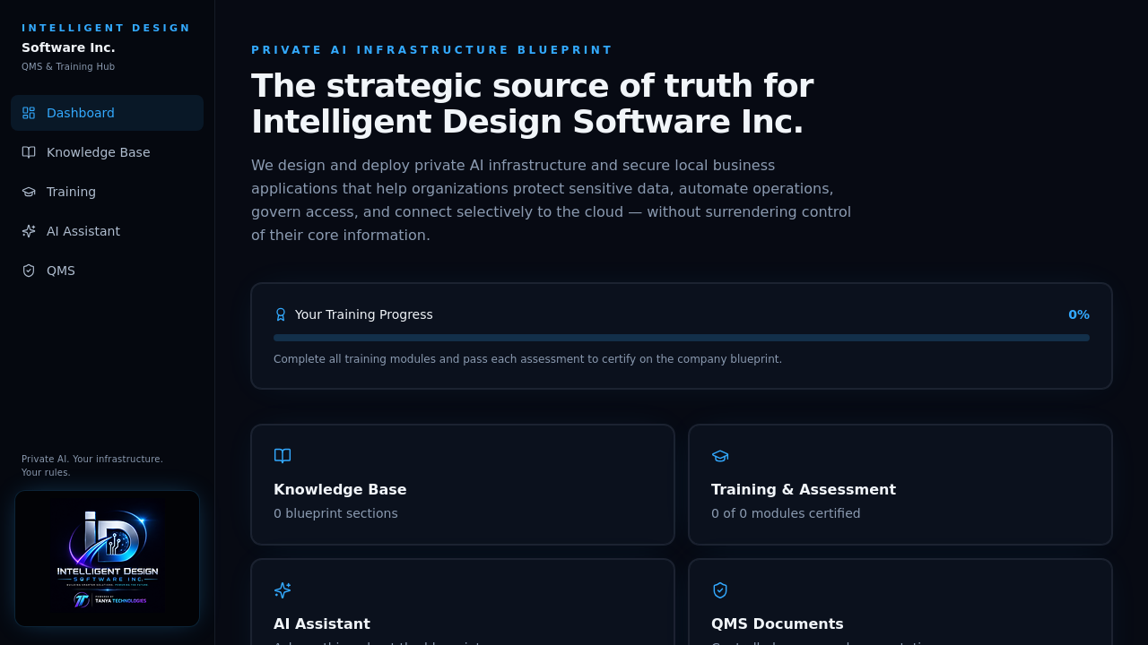 Intelligent Design Software Infrastructure  template preview