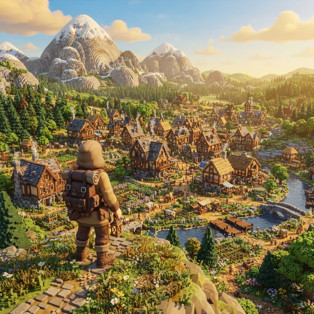 Blockborough 3D world concept