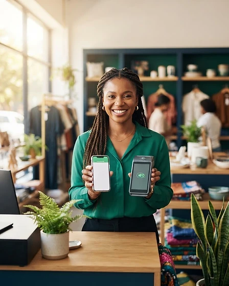 Nigerian small business owner using Prim Gateway finance