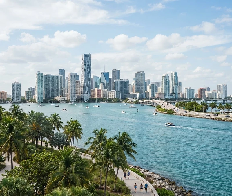 Miami skyline landmark for insurance guidance