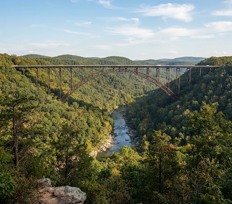 New River Gorge Bridge landmark for insurance guidance