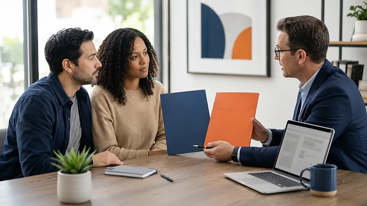 Independent advisor giving a neutral comparison of private and Marketplace health coverage