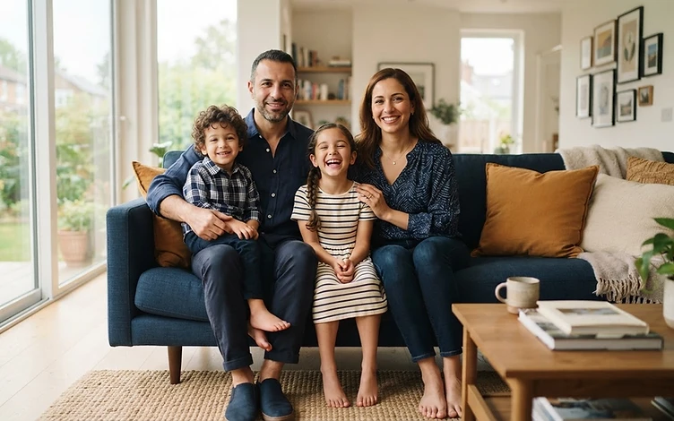 Family reviewing insurance coverage options with American Mutual Insurance Agency