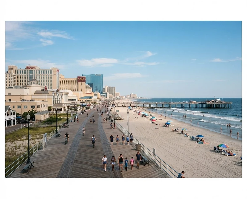 Atlantic City Boardwalk landmark for insurance guidance