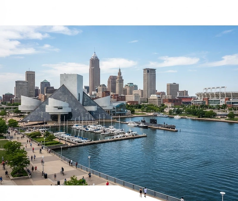 Cleveland skyline landmark for insurance guidance