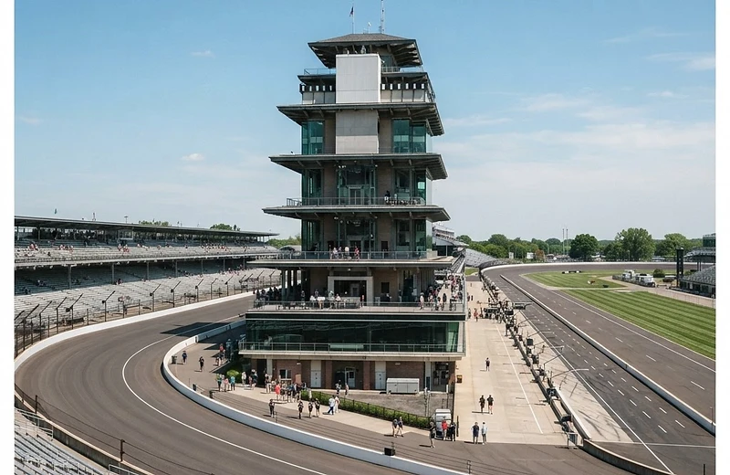 Indianapolis Motor Speedway Pagoda highlighting insurance solutions in Indiana