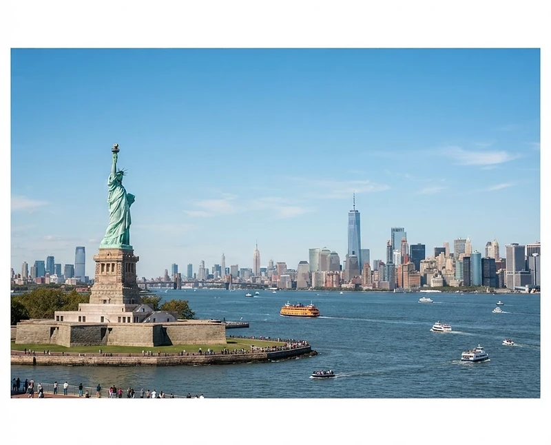 Statue of Liberty landmark for insurance guidance