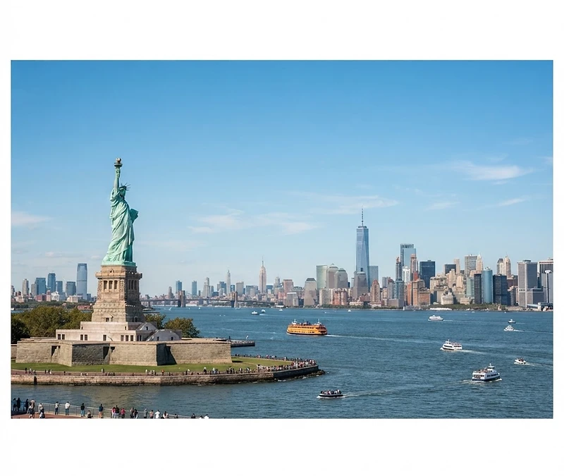 Statue of Liberty landmark for insurance guidance