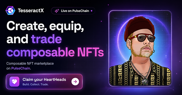 TesseractX — Composable NFT marketplace on PulseChain