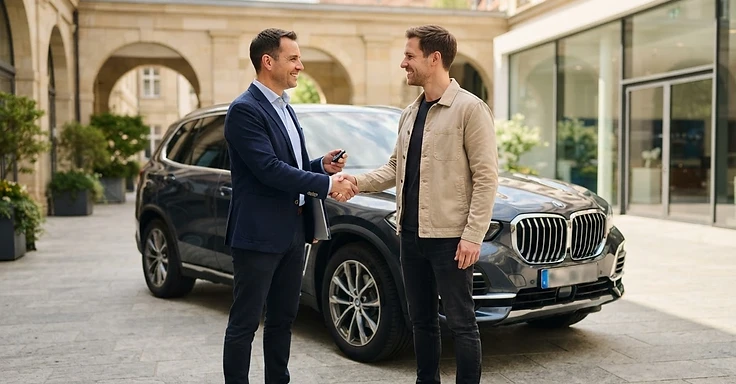 Persönliche Fahrzeugübergabe