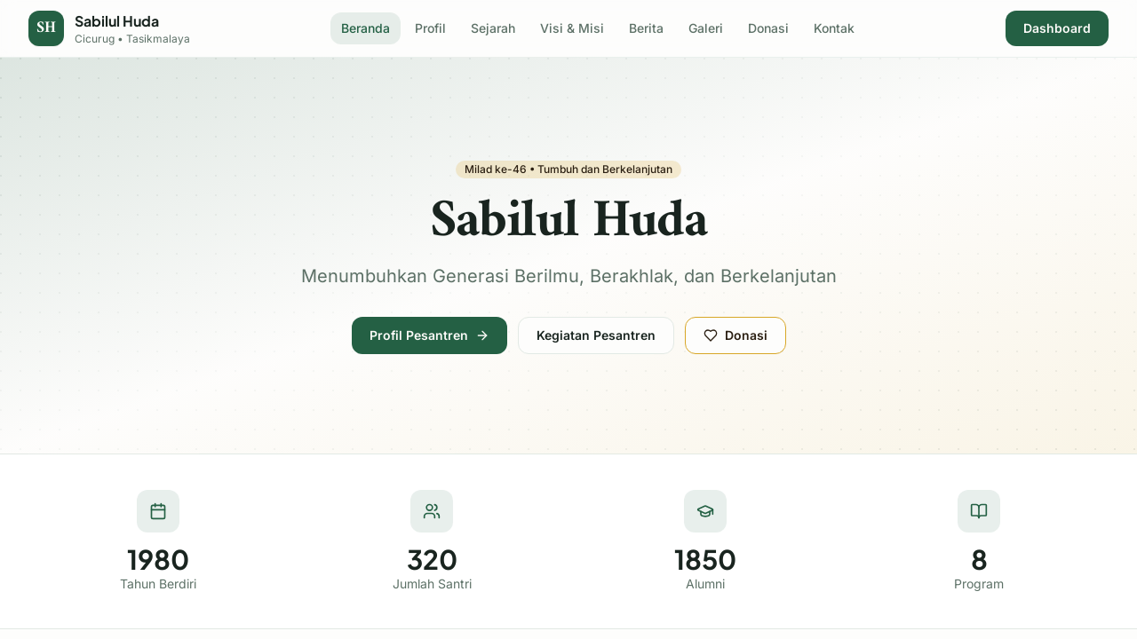 Sabilul Huda Cicurug template preview