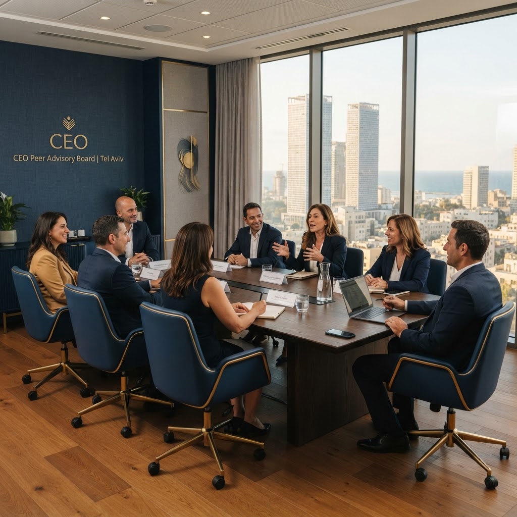 CEO peer advisory board meeting — TAB Israel English-speaking board