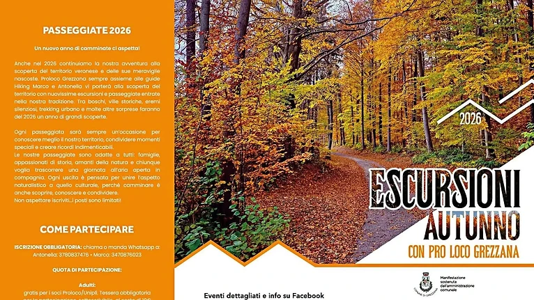 Passeggiate 2026 – Escursioni Autunno con Pro Loco Grezzana