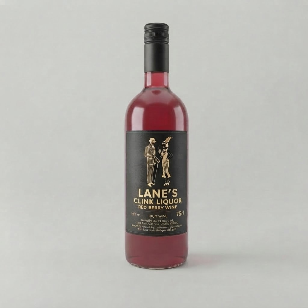 Sparkling Red Berry fruit wine bottle — Lane's Clink Liquor
