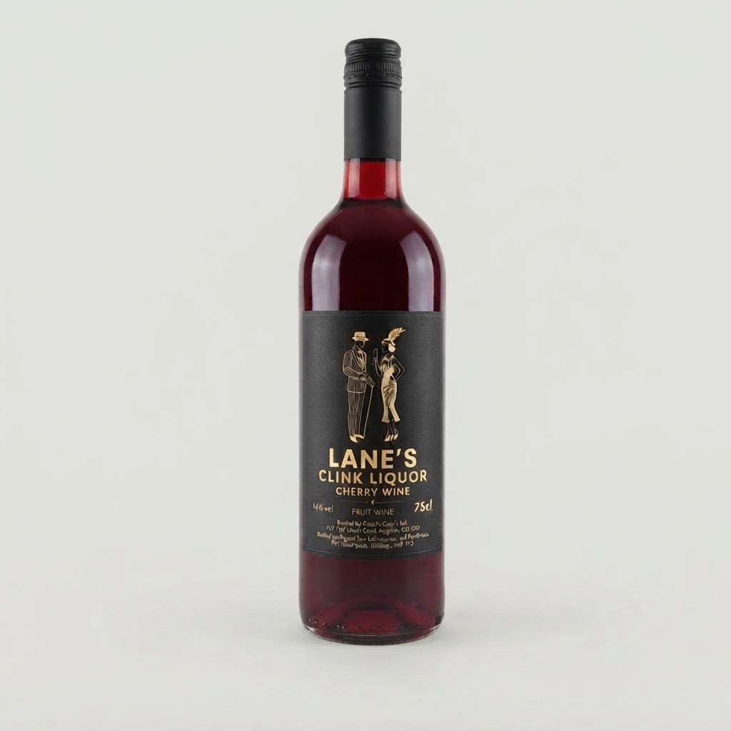 Cherry fruit wine bottle — Lane's Clink Liquor