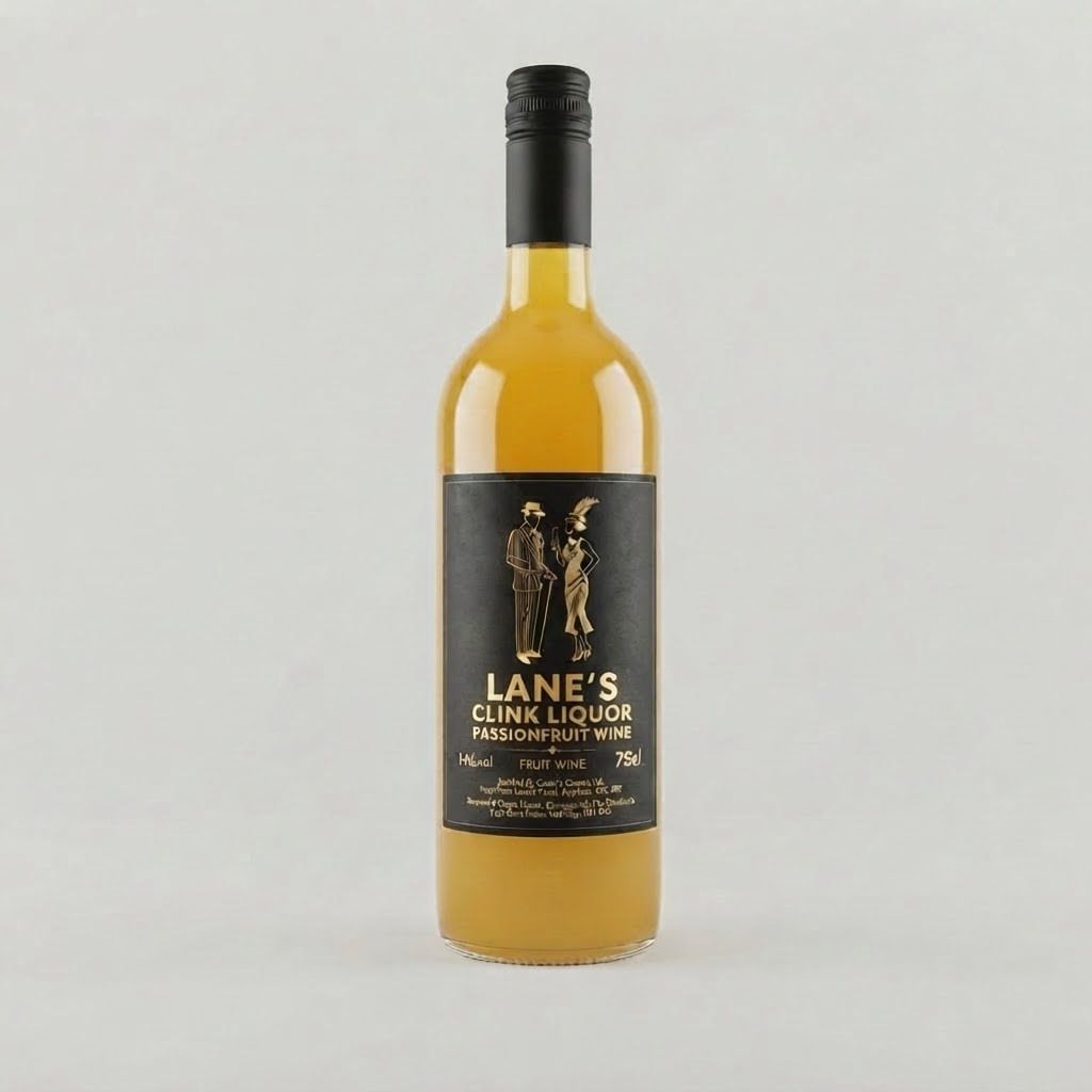 Passionfruit fruit wine bottle — Lane's Clink Liquor