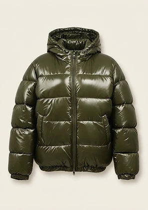 Men's Cotton Padded Jacket — Green