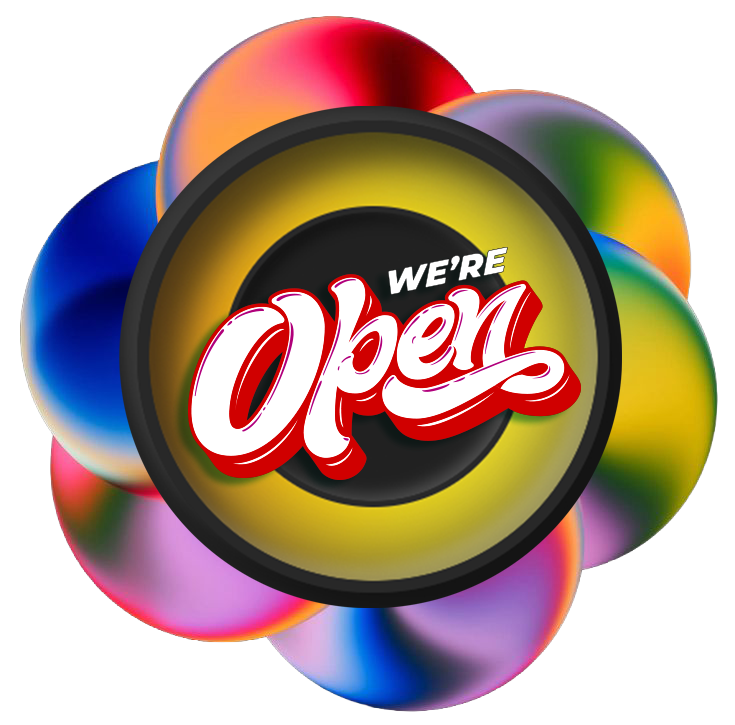 We're Open