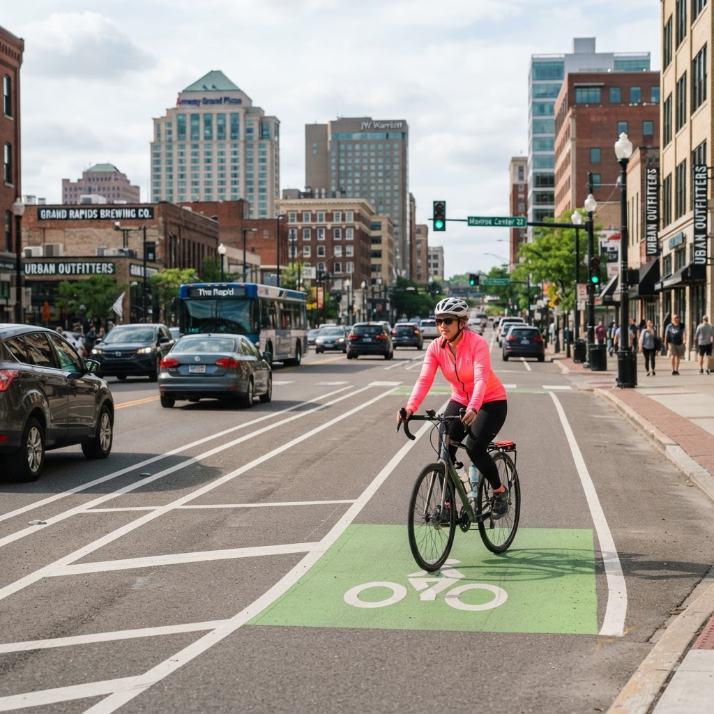 Cycling Safety Tips for Riding in Grand Rapids Traffic