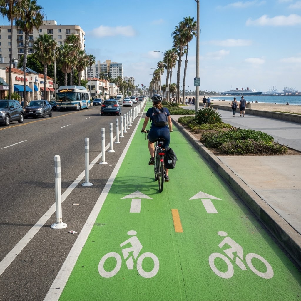 Broadway protected bike lane needs maintenance — anyone else noticed?