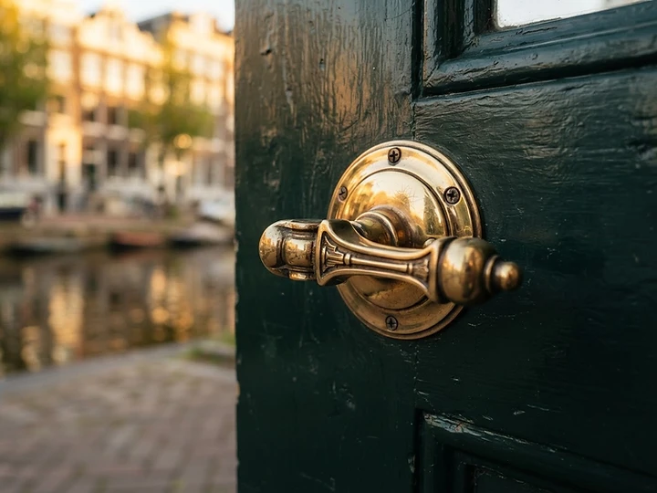 Architectonisch detail van Amsterdam vastgoed
