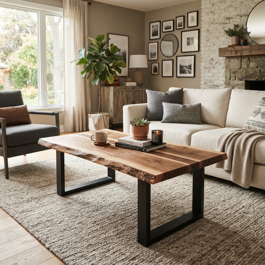 Maple & Walnut Coffee Table