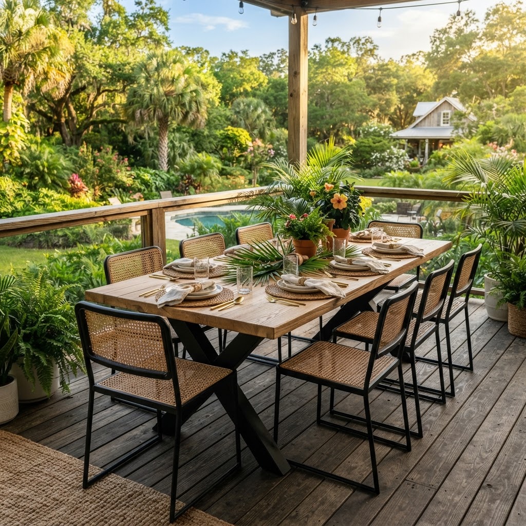 White Oak Outdoor Table