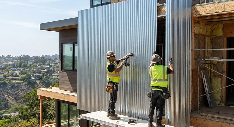 Installation and Repair of Metal Siding in California