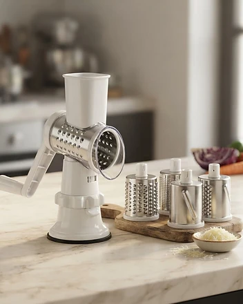 4-in-1 Rotary Drum Grater