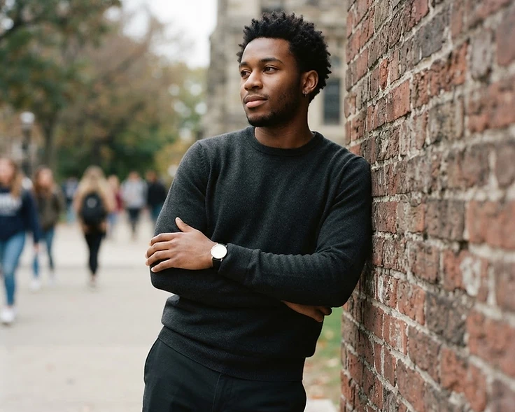 A thoughtful XChange student on campus