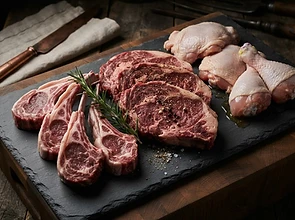 Fresh halal meats